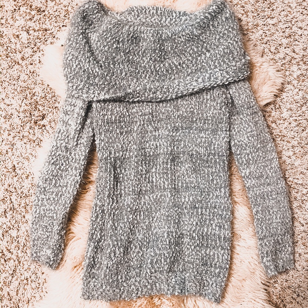 Lauren Conrad slouchy sweater dress